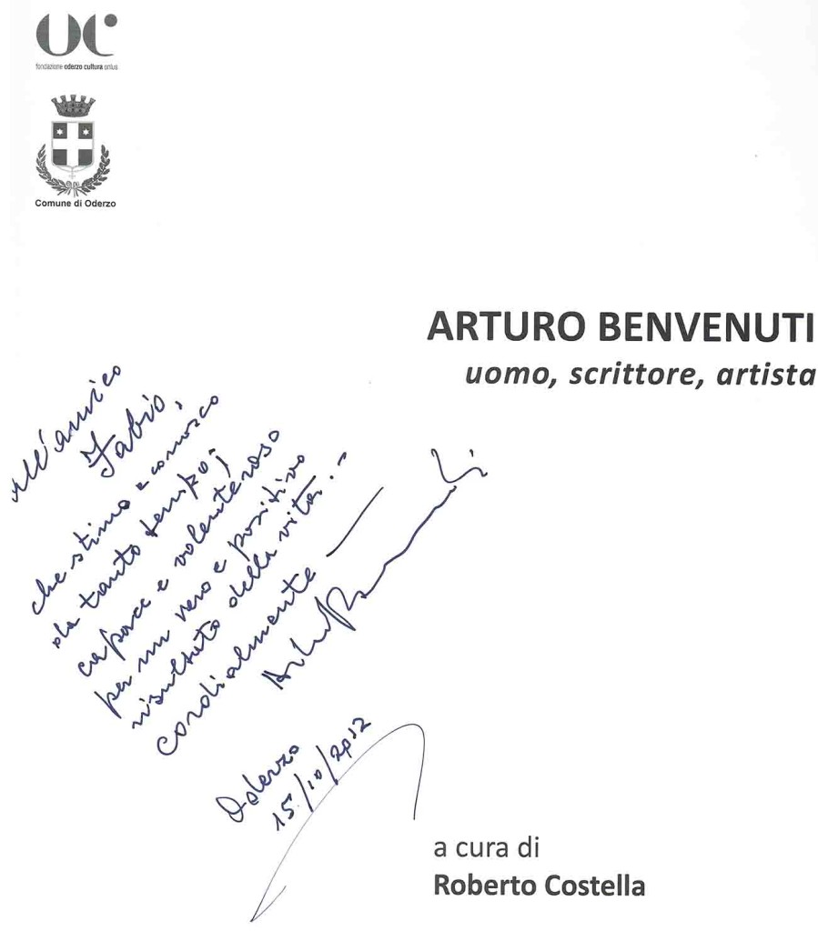 2012_DEDICA DELL'ARTISTA E CRITICO D'ARTE ARTURO BENVENUTI